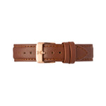 Rose Gold and Brown Leather Watch Strap | Bow London | Chelsea X Rose