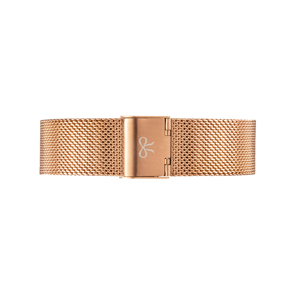 Rose Gold Mesh Watch Strap | Bow London | Classic X Rose