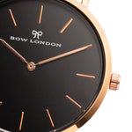 Rose Gold and Black Leather Watch Strap | Bow London | Chelsea X Rose